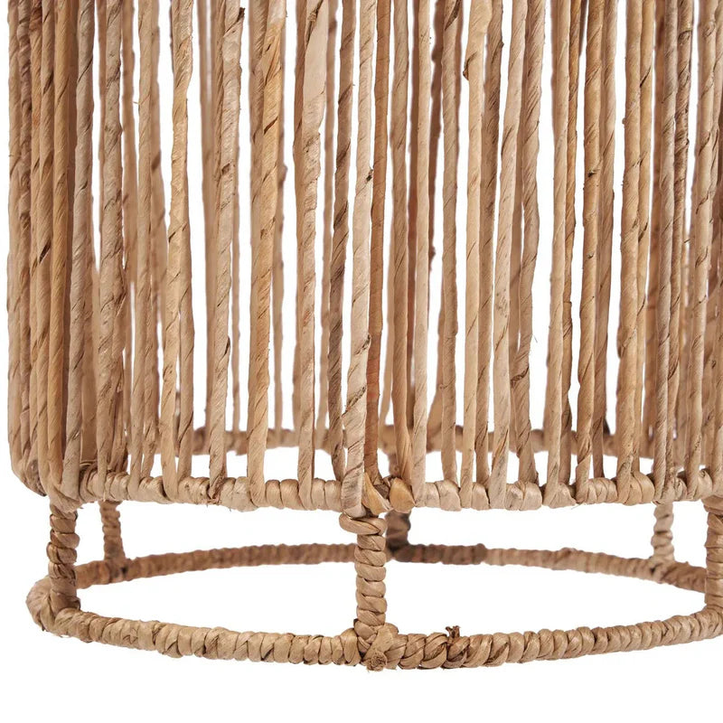 base de la lampe takuhanki en rotin naturel