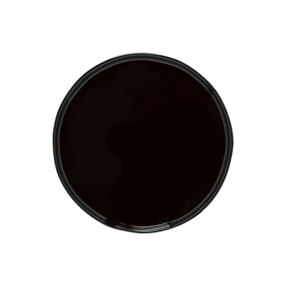 Assiette à diner D27 cm noire en ecogres durable et écoresponsable - décoration intérieure Toulon