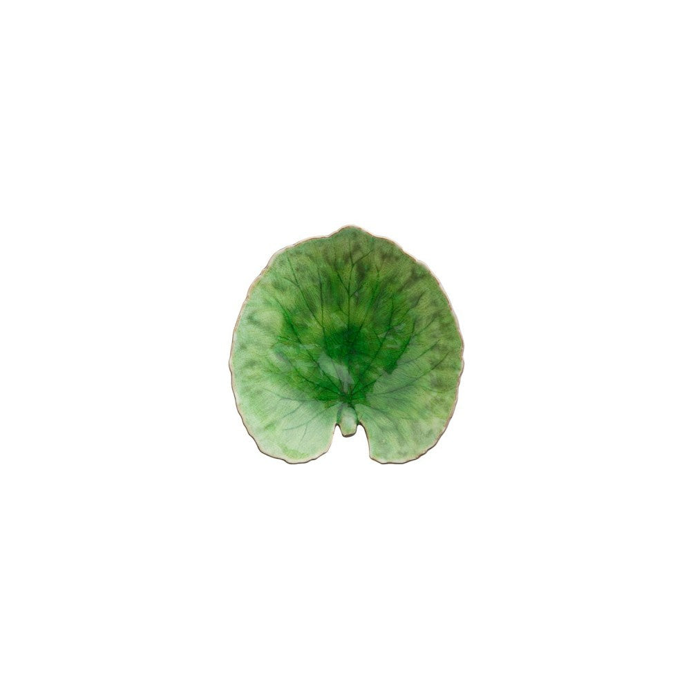 assiette feuille D18cm alchemille verte tomate claire pour une touche de nature à votre table - maison gabin décoration