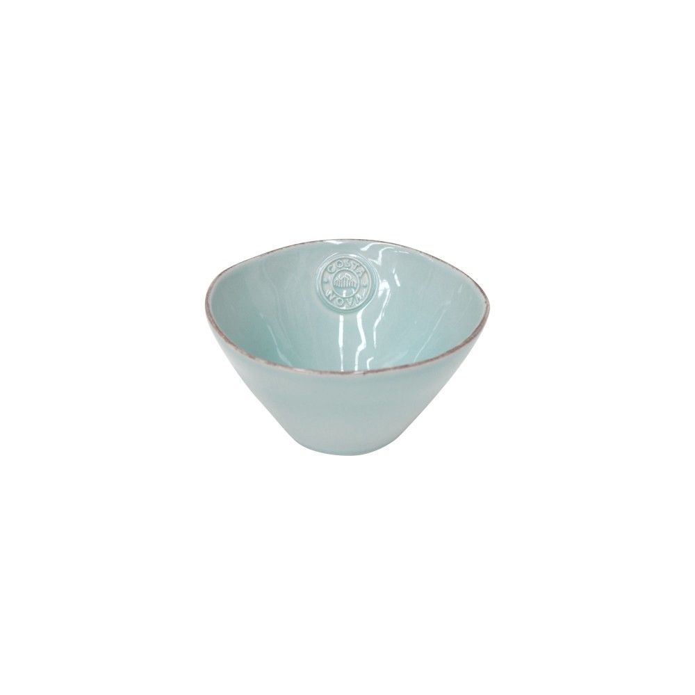bol turquoise diamètre 15.8cm pour la soupe ou les céréales en grès fin