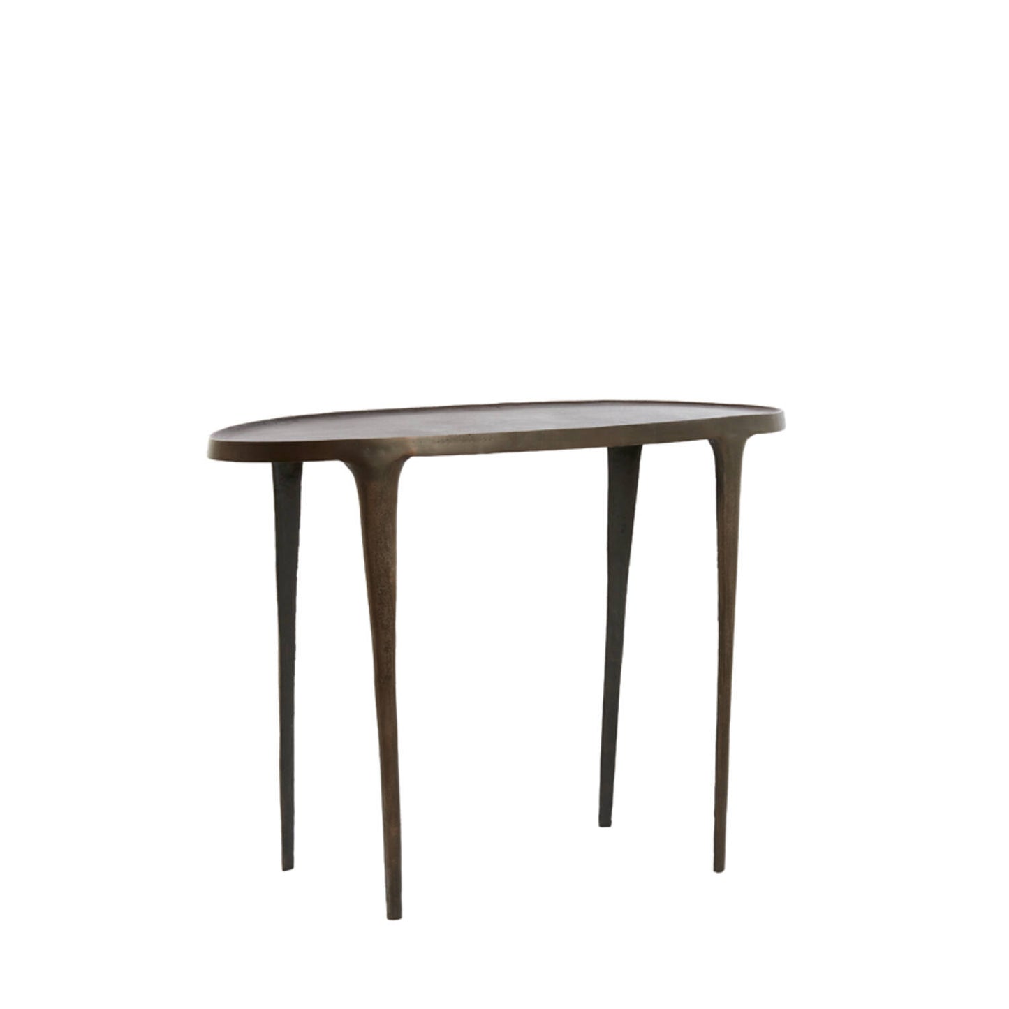 console contemporaine noire en métal 110 x h80cm - maison gabin décoration
