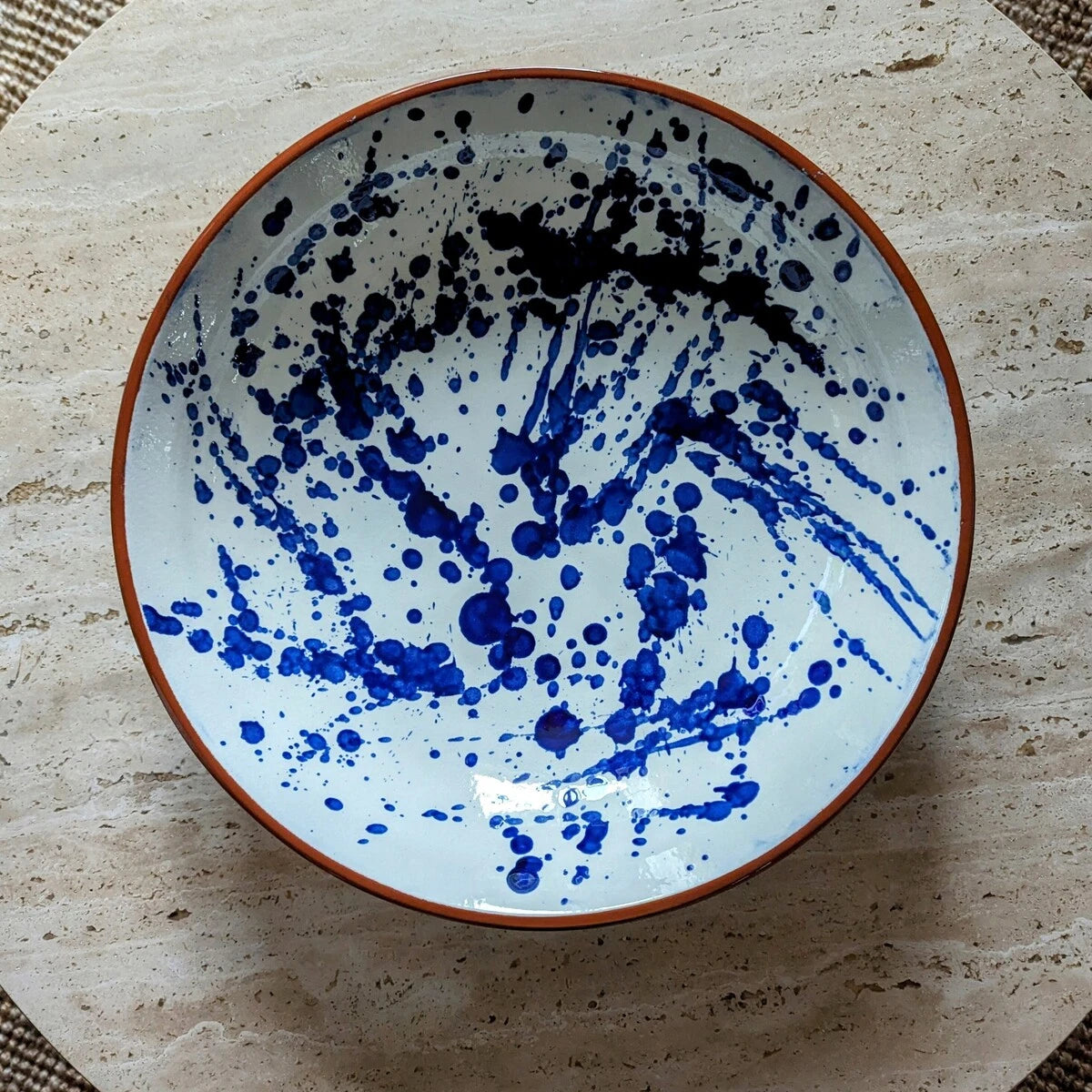 coupe ou grand saladier bleu et blanc - maison gabin décoration