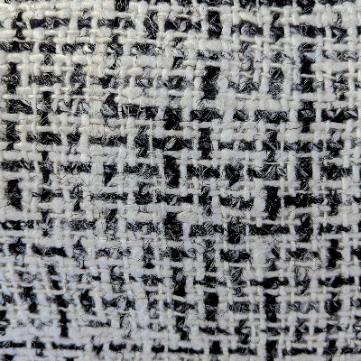 Coussin tissé tweed noir et blanc. Un coussin 100% coton bazardeluxe - maison gabin décoration