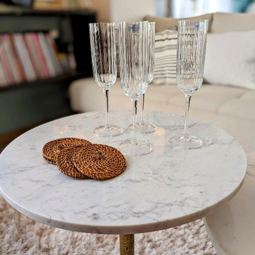 4 flûtes à champagne 21cl résistants et durables - maison gabin décoration