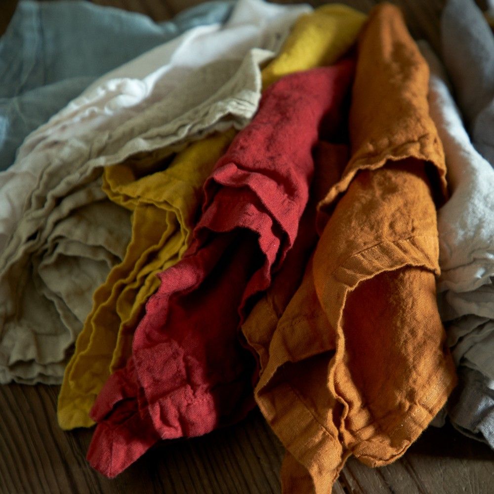 linge de table 100 % lin - maison gabin décoration