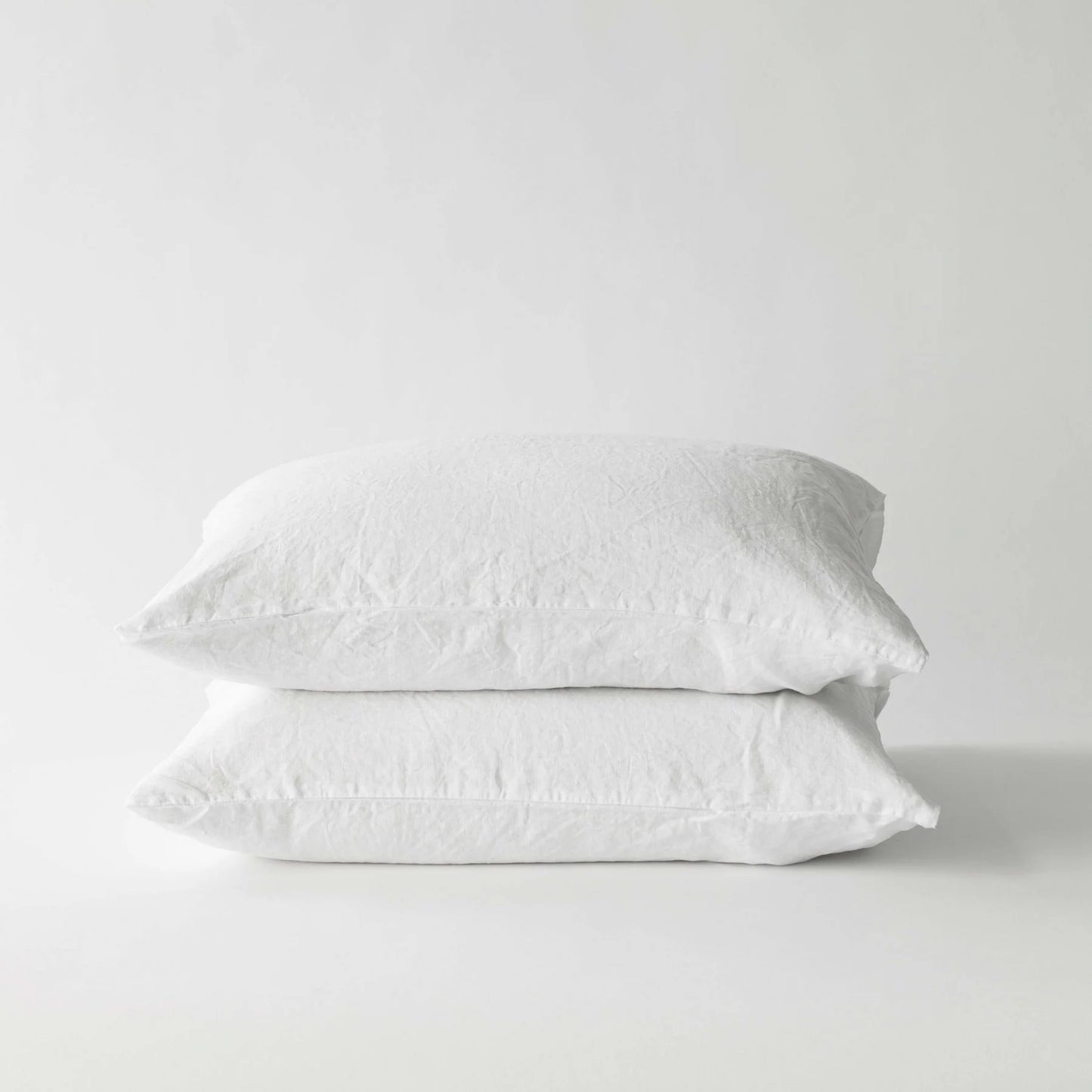 taie d'oreiller/coussin 100% lin blanc 50x70cm - maison gabin décoration