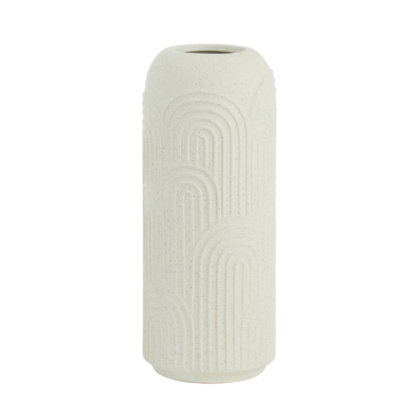 vase déco en céramique blanc - maison gabin décoration