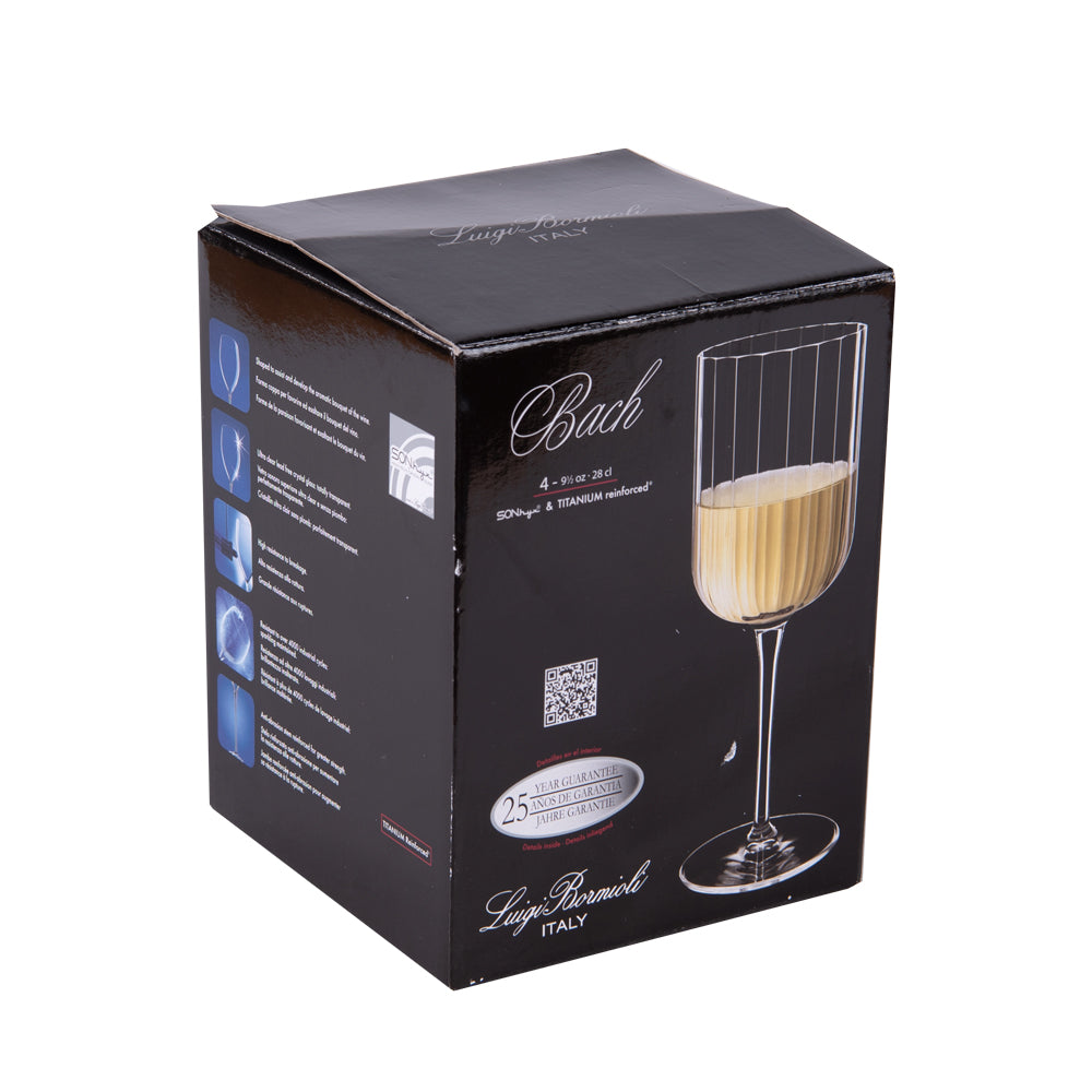 une boite de 4 verres à pied pour le vin 28cl durables et résistant- Maison gabin decoration