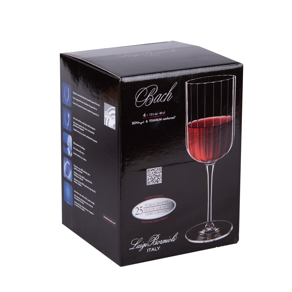 une boite de 4 verres à pied à vin 40cl résistants et durables pour une table élégante- Maison gabin decoration