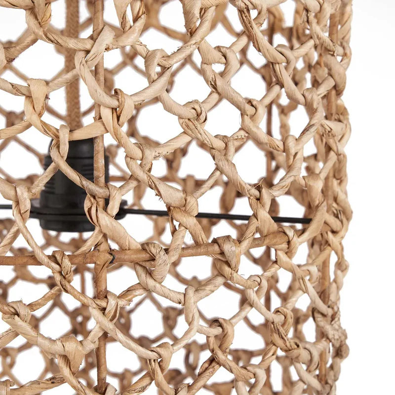 abat jour en rotin naturel grand format