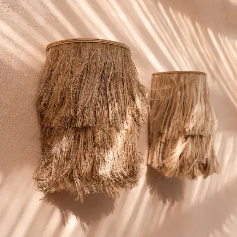 Applique murale Abaca naturel

Luminaire artisanal en fibres

lampe décoration Toulon