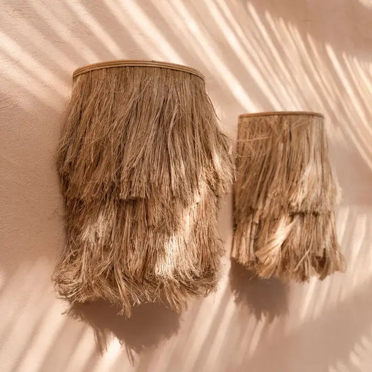 Applique murale Abaca naturel

Luminaire artisanal en fibres

lampe décoration Toulon