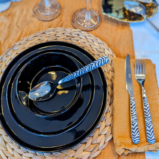 Orange rouille - Chemin de table 100% lin