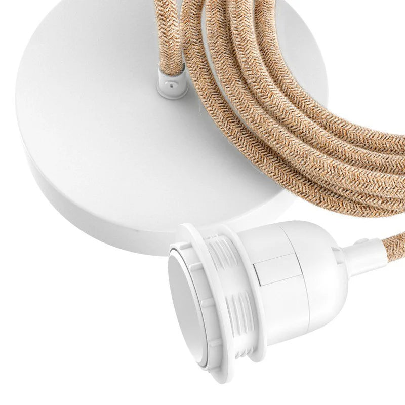 Fixation pour lampe moderne au plafond élégante blanc et beige naturel

Accessoire déco Toulon  