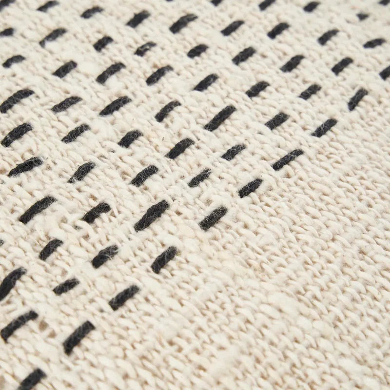 Coussin déco moderne intemporel

Housse textile artisanale noire