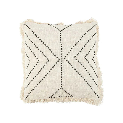 Coussin noir naturel tendance
