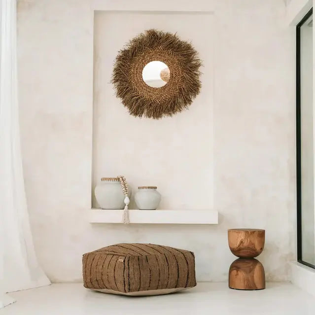 Miroir Early Monday Naturel

Miroir mural décoratif en fibres naturelles

Accessoire déco Toulon
