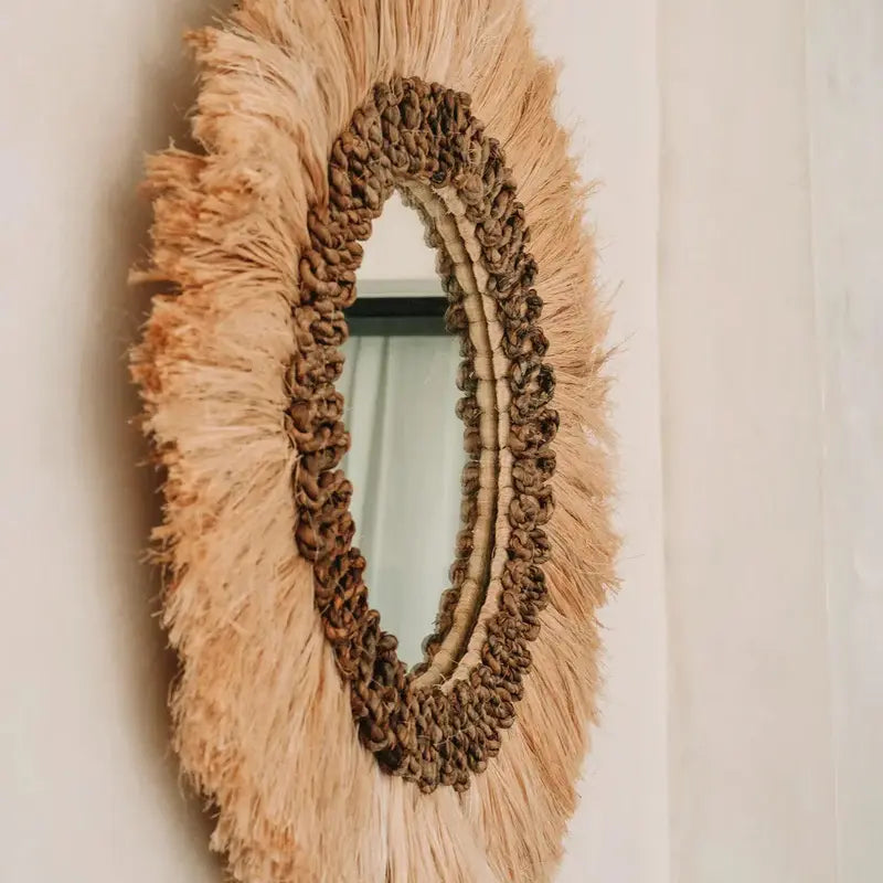 Miroir mural design naturel