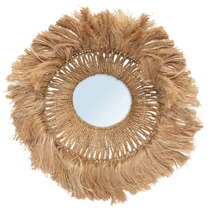 Miroir Abaca Solomon en fibres naturelles


