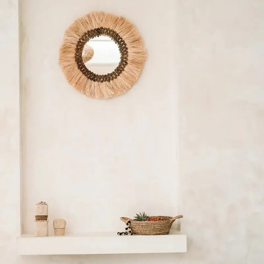 Miroir Mowgli Naturel M décoratif

Cadre de miroir artisanal élégant

Accessoire déco Toulon
