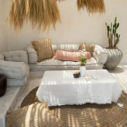 Nappe en lin blanc 150x150

Nappe carrée élégante en lin naturel

Textile décoration Toulon
