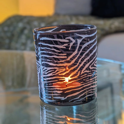 photophore imprimé zebre - maison gabin décoration 
