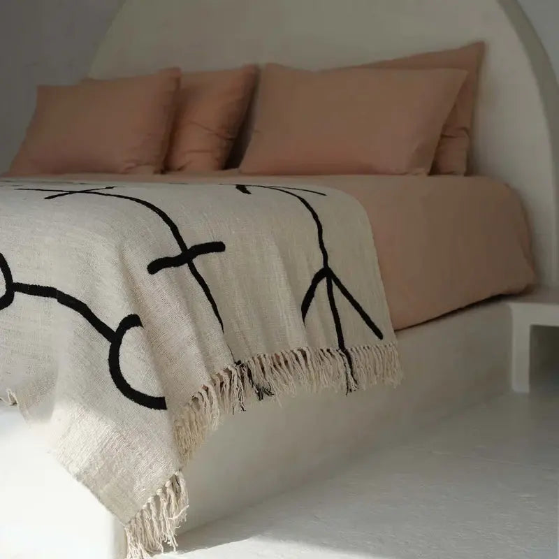 Jeté de lit L’Œil Maléfique noir naturel

Couverture élégante noire et naturelle

Boutique en ligne décoration maison
