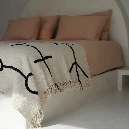 Jeté de lit L’Œil Maléfique noir naturel

Couverture élégante noire et naturelle

Boutique en ligne décoration maison
