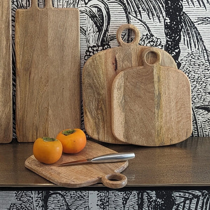 planches en bois de manguier clair D23 et D29cm - maison gabin décoration