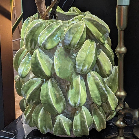 vase carambole vert en céramique D32cm - maison gabin décoration